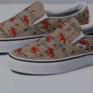 Vans Glen plaid floral classic slip-on